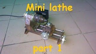 Homemade mini lathe