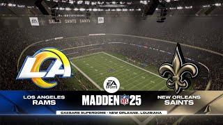 Rams vs Saints Week 13 Simulation (Madden 25 PS5)