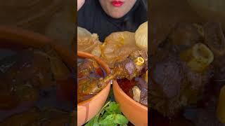 ASMR:EATING PURI,MUTTON CURRY,CHICKEN CURRY