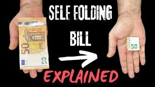 Self Folding Bill | GIMMICK STEP BY STEP #magic #tricks #tutorial #foryou