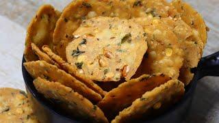 न मैदा,न आटा,न बेलने का झंझट 1 बार बनाए और कई दिनो तक खाए खस्ता मठरी | Rice Papdi Recipe