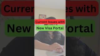 Current issues with the new USA Visa portal  #visaupdate #usvisa #updates