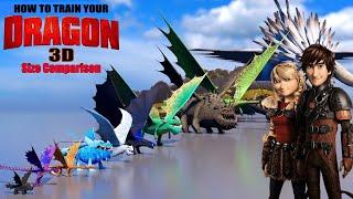 Latest 'How To Train Your Dragon' 3D Size Comparison