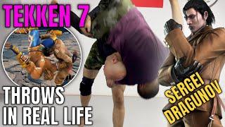 MMA Coach breaks down Tekken 7 Sergei Dragunov sambo moves in real life