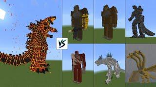 Thermonuclear Godzilla VS Monsterverse (Rematch) | Minecraft Kaiju Battle