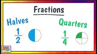 Fractions for Kids: Halves and Quarters