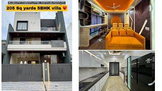 30x62=205 Gaj 5BHK villa || Lift+theater+borwell+rooftop || Vaishali Nagar jaipur || North facing ||