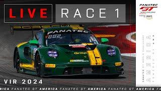 LIVE | Race 1 | Virginia |  Fanatec GT world Challenge America Powered by AWS. 2024
