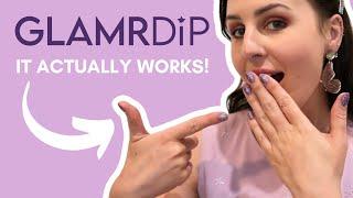 Doing my own dip nails at home | Using GLAMRDIP