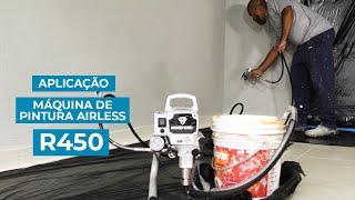 Aplicação Máquina de Pintura Airless R450 - Rongpeng | MGL do Brasil