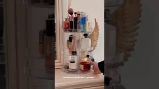 استند لوازم آرایش چرخشی️Rotating cosmetics stand#goodexperience #cosmetic #organizer #dailyvlog