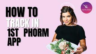 How to track in 1st phorm