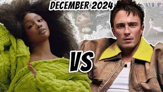 SZA vs. Drew Starkey: Fashion Cover BATTLES December 2024