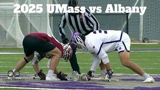 UMass vs Albany | 2025 Men's Lacrosse Highlights