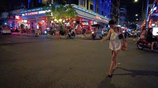 [4K] Phnom Penh Night Walk,Riverside Area,Cambodia.