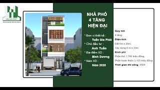 Mẫu Thiết Kế Nhà Phố 4 Tầng Hiện Đại Của Anh Tuấn Tại Bình Dương | Tuấn Gia Phát