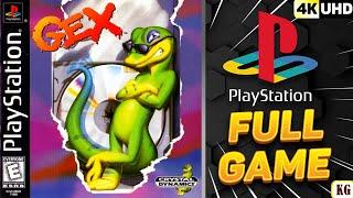 Gex | PS1 | 4K60ᶠᵖˢ UHD | 100% Longplay Walkthrough Playthrough Movie FULL GAME