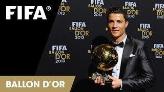 Cristiano Ronaldo tears up at Ballon d'Or