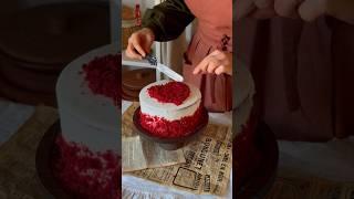 Red velvet cake ️ #recipe  #food #cake #reels #cheese #shorts #vintage #love