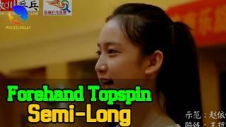 Forehand topspin tutorial: Attack semi-long ball