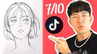 RATING TIKTOK ART TUTORIALS  6