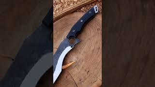 Handmade Full tang black bowie knife , Mirror Polished blade Edition, Anniversary gift, Christmas