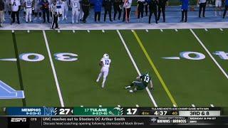 Memphis WR nasty ankle breaker vs Tulane