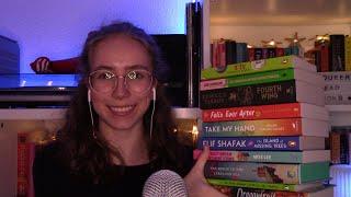 [ASMR] HUGE Book Haul  10+ Books!  (whispered, book triggers)