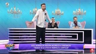 Bravo, ai stil! - Alex Abagiu, scos din minti de postura incorecta a Constantiei: ,,...priveste-te!"