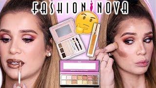 FULL FACE Testing FASHION NOVA Makeup... Worth the Hype?