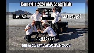 2024 Bonneville AMA Land Motorcycle Speed Record attempt