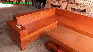 ƯU ĐÃI GIẢM GIÁ 4 triệu / bộ ghế sofa góc gỗ Hương Đá Cực Đẹp