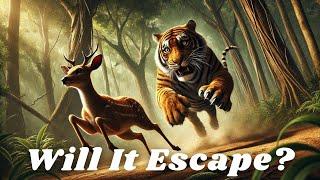 Predator vs Prey. The Tiger’s Fierce Hunting Skills