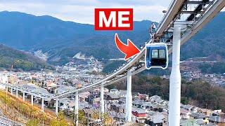 Riding the Japan's Steepest Roller Coaster Railway through a Residential Area | Sky Rail