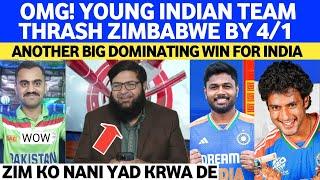 OMG! Young Indian Team THRASH Zim By 4/1 | Another BIG Win Show Real DOMINICE Of Indian Youngsters