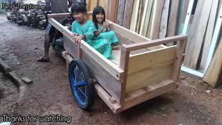 DIY Wooden Garden Cart | Membuat Gerobak Kayu | Gerobak Pasir | Woodworking | Nina Taristiana