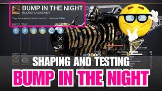 Shaping guide to Bump In The Night rocket launcher - Crafting tips to Bump In The Night [Destiny 2]