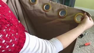 How to make curtains with GROMMETS | EASY DIY