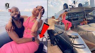 Gucci Mane Wife Keyshia Ka'oir Goes Yachting On Carlos King's Lap! 