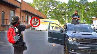 Drive By Prank In The Hood Gone Very Wrong!