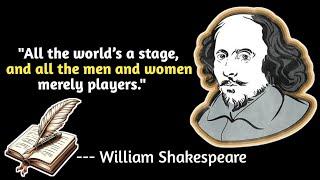 Golden words of Shakespeare || William Shakespeare Inspirational & Motivational Quotes in English||