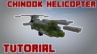 Minecraft Vehicle Tutorial - CH-47 Chinook Helicopter