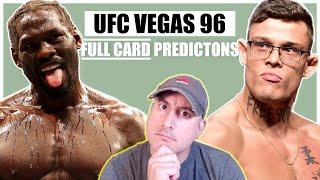 UFC Vegas 96: Cannonier vs. Borralho FULL CARD Predictions and Bets