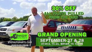 BYOT Auto Parts Grand Opening Revised