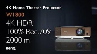 BenQ W1800 True 4K HDR Home Cinema Projector