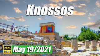 Walking tour of Knossos Palace, Heraklion, Crete Greece 2021
