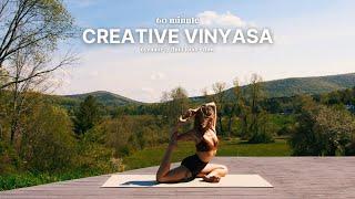 60 Minute Creative Vinyasa | funky ladder flow w/ binds