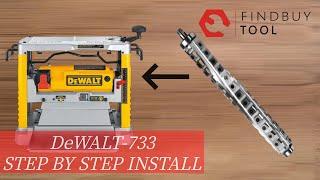 How to install a helical cutter head into a DeWalt DW733 Planer