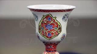 Persian enameled handicraft Mina   Enamel Cup on Copper