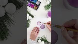 Last Minute Aquarell Weihnachtskarten 2022 selber basteln | mit Kindern